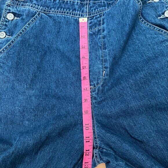 Vintage Johnny Q Overalls Womens S Dungaree Blue Denim Bib Carpenter - Picture 13 of 13